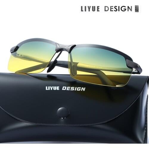 LIYUE Polarized driving eyeglasses night-vision goggles anti glare shining polarized sunglasses Day and night glasses 08-3043