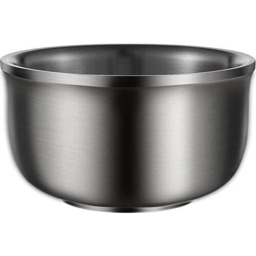 Stainless Steel Bowl Double Anti-scalding Food Container Soup Bowl Tableware Kit