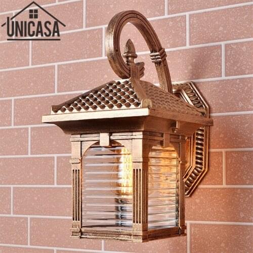 Garden Outdoor Wall Lamp Vintage Pathway Antique Aluminum Industrial European style landscape Lighting Modern waterproof Lights