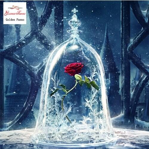 Full Square Diamond 5D DIY Diamond Painting "Red Rose Flower" Embroidery Cross Stitch Rhinestone Mosaic Painting Home Decor 12