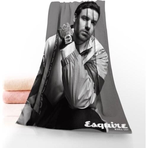 New Customizable Liam Payne Fitness Sports Portable Quick-Drying Towel Yoga Outdoor Bamboo Fiber Towels Size 35x75cm