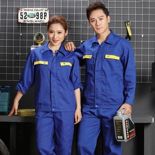 Work Jacket Pant Men Women Work Clothing Welding Suit Safety Auto Car Repair Workshop Working Uniform Mechanic Engineer Coverall