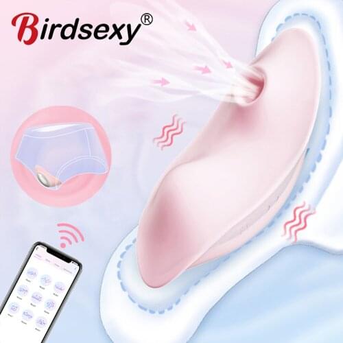 APP Bluetooth Wireless Control Nipple Clitoral Stimulator Portable Panty Vibrator Invisible Vibrating Egg Sex Toys for Woman