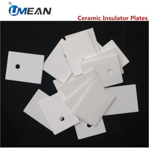 10Pcs TO-3P TO-247 High Temperature Resistant Pressure Thermal insulation Transistor Heat Sink Ceramic Insulator Plates Sheet