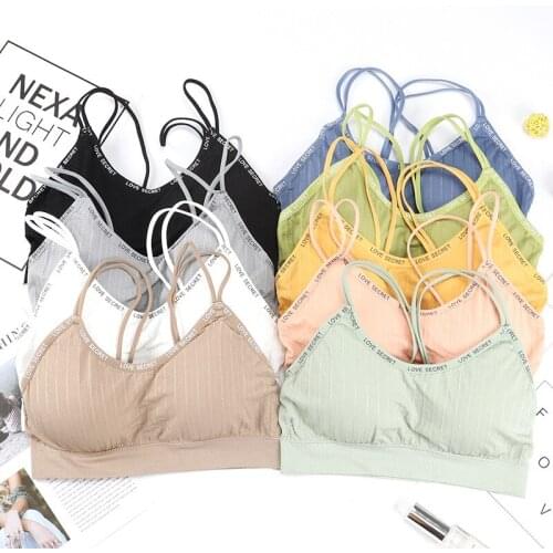 Crop tops Femme Camisole Push Up Tank Tops Girls Backless Body Slim Fashion Tank Top for Women Underwear Female Bralette Sexy