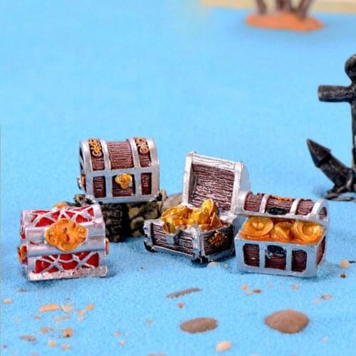 1pcs Aquarium Decoration Treasure Box Mini Aquarium Landscape Ornament Mediterranean Sea Bottom Decoration Accessories Aquarius