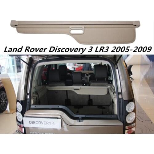Car Rear Trunk Security Shield Cargo Cover For Land Rover Discovery 3 LR3 2005 2006 2007 20082009 Black Beige