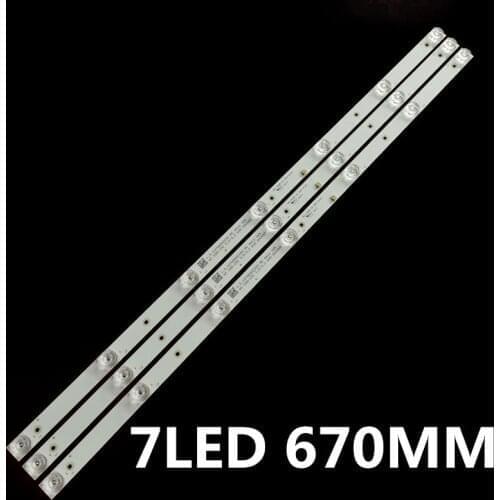 1 lot=3 pieces CC02385D671V07 led backlight for 39inch CC02385D671V03 385B 385E20 3X7 7S1P 1910 0D20 1pcs=7lamps