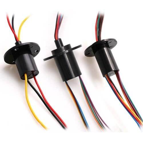 22mm 5A/10A/15A/30A Wind Energy Slip Ring 2/3/4/6/8/12 Wire Channel Capsule Rotary Joint Electronic Connector Adapter