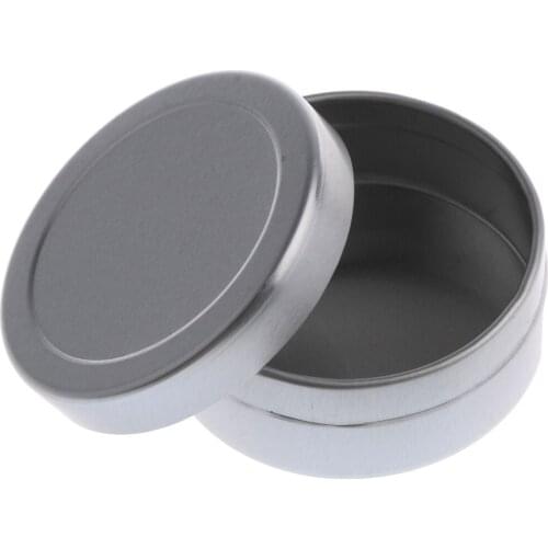10x 10g Round Aluminum Tin Storage Jar Cosmetics Containers Screw Top Lids