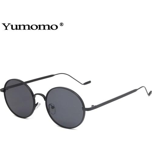 2020 Oval SunglassesWomen Men Glasses Lady Luxury Retro Metal Sun Glasses Vintage Black Red Mirror UV400 oculos de sol