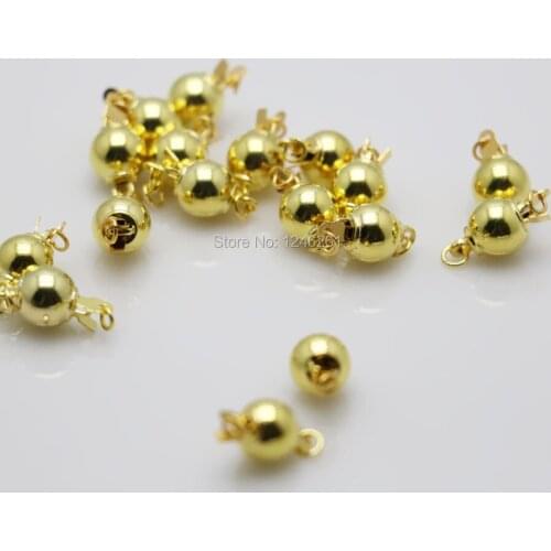10PCS Fittings Steering Wheel Clasp Beads Button Gold-Color For Bracelet Necklace Machining Metal Part DIY Jewelry Making Design