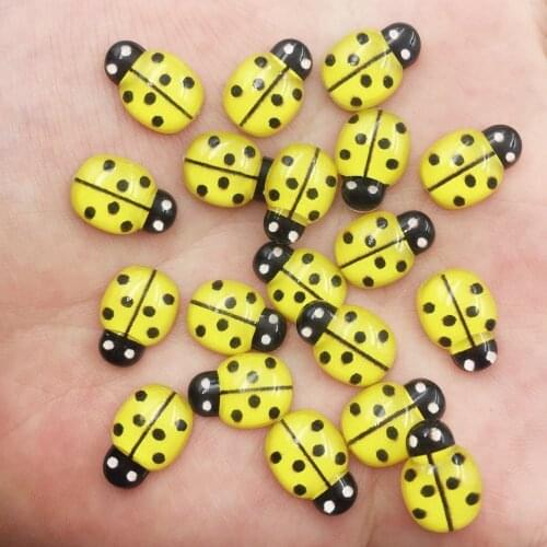 60pcs Resin Cute Colorful Beautiful Golden Beetle Flatback Rhinestone Appliques DIY Wedding Scrapbook Craft SF054