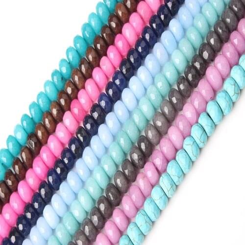 LinXiangFashion Jewelry 6x10mm Loose Beads Round Bead Bracelet Necklace Suitable For Men And Women Diy Charm Amulet Series