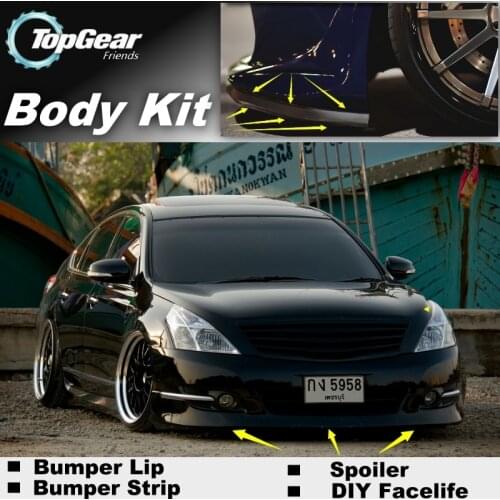Bumper Lip Deflector Lips For Teana J31 J32 L33 Front Spoiler Skirt For TopGear Friends Car tuning View / Body Kit Wing