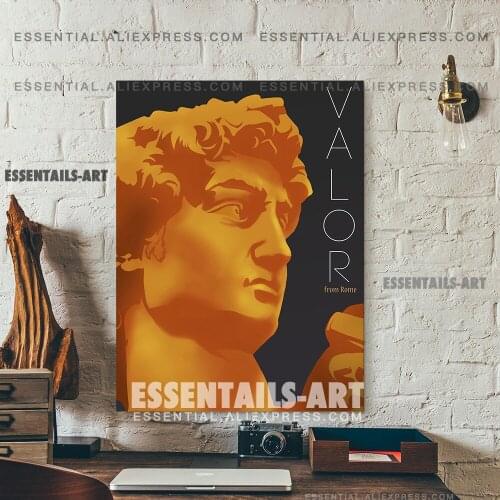 Valor David Sculpture Art Poster Canvas Wall Art Painting Decor Pictures Bedroom Study Living Room Home Decoration Prints