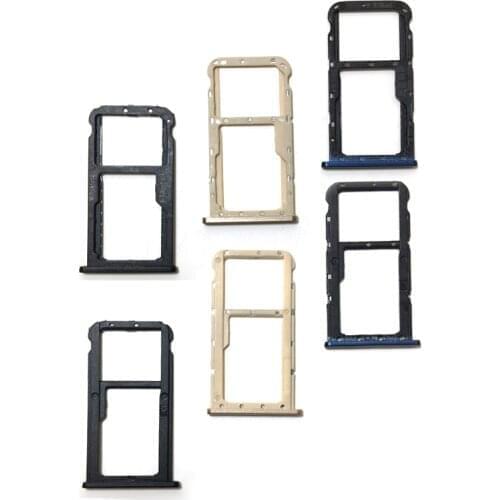 5PCS Sim Card Slot Tray Holder For Huawei Mate 10 Lite Sim Socket Adapter Replacement Parts