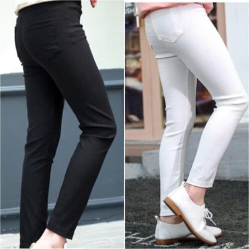 2021 Childrens Pants Girls' Pencil Pants Spring And Summer Models All-match Elastic Foot Pants Outer Wear Factory Direct Sales