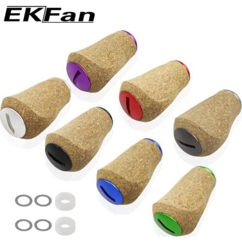 EKfan For Daiwa/Shimano New Fishing Reel Handle Knob Soft Wooden Knob Reel fishing DIY Handle Accessory