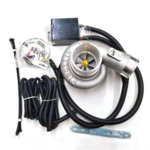 Electric Turbo Supercharger Kit Thrust Motorcycle Electric Turbocharger Air Filter Intake for all car improve speed