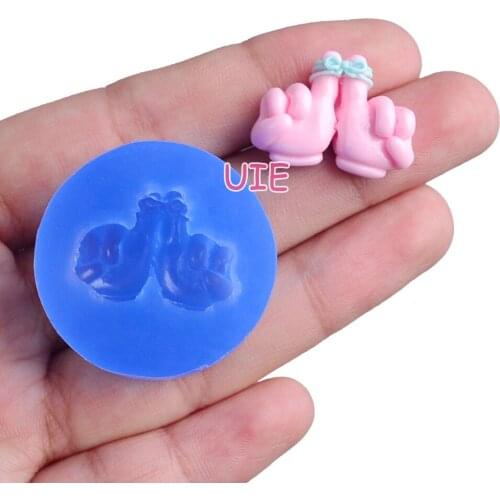 FYL688U 21.6mm x 15.6mm Gesture Silicone Mold Fondant Cake Decoration Candy Resin Clay Earrings Necklace Craft Soap Candle