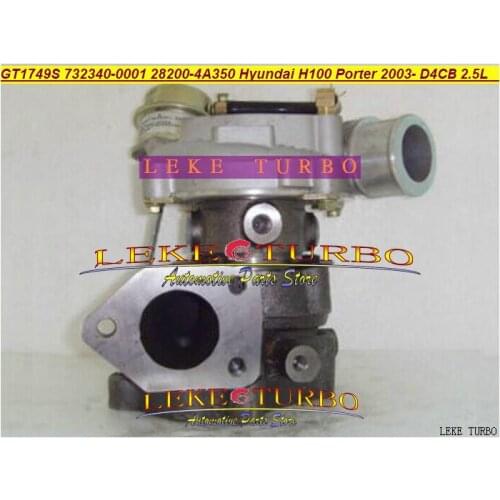 GT1749S 732340-0003 732340-0001 732340-5001S 28200-4A350 Turbo Turbocharger For Hyundai Porter 1 ton Truck 2003- D4CB 2.5L D