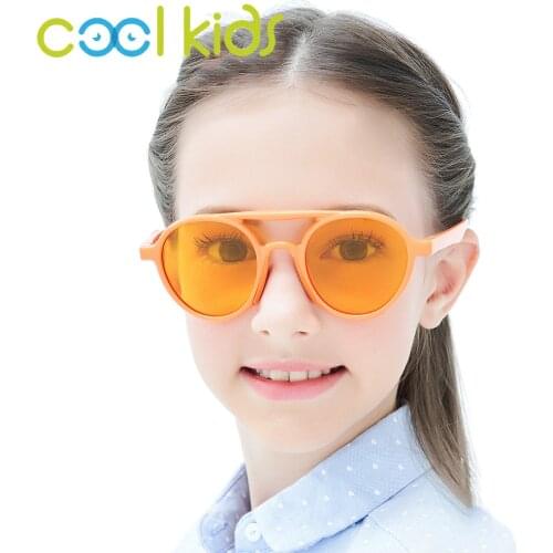 COOL KIDS Flexible Polarized Kids Sunglasses Child Sunglasses For 7-12 Years Girls Boys Eyeglasses TR90 UV400 Eyewear Children