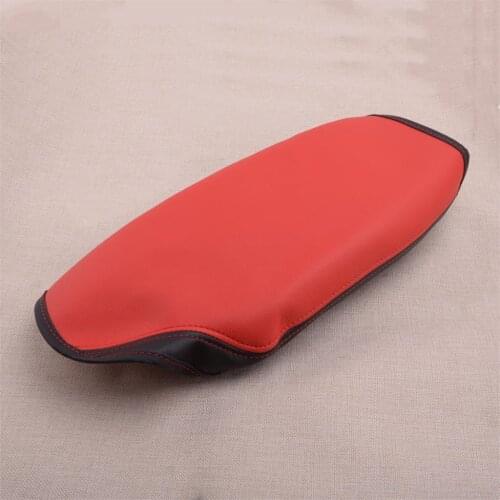 CITALL Car Interior Center Console Armrest Lid Cover Trim Leather Protection Pad Fit for BMW F30 2014 2015 2016 2017 2018 Red