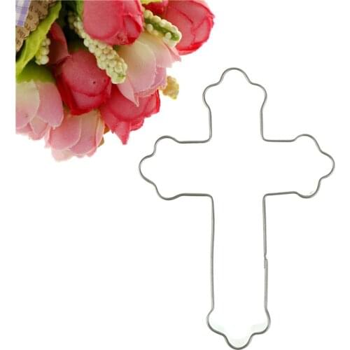Cross Metal Cookie Cutter Stainless Steel Biscuits Mold Cookie Bread Fruit Cutter Mould DIY Cake Decorating Baking Tool