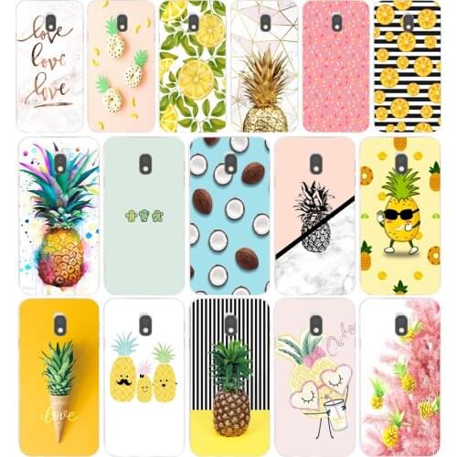 55AA Pineapple gift Soft Silicone Tpu Cover phone Case for Samsung Galaxy J2 J4 Prime J6 Plus J7 2016 2017 case