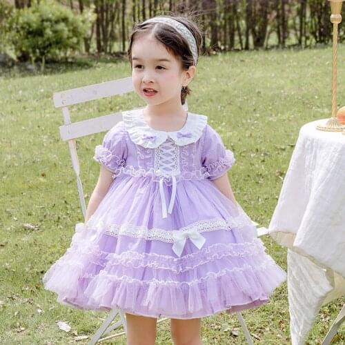 2021 summer new Lolita girl mesh princess dress childrens birthday party girl Lolita Dress