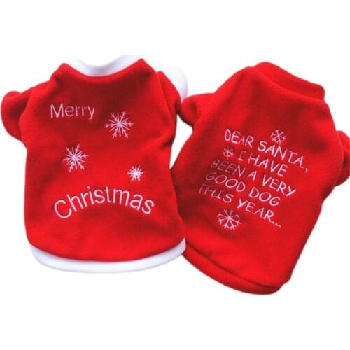 New Pet Dogs Christmas Themed Sweater Warm Festival Printed Pet Custome for Small Puppy and Cats