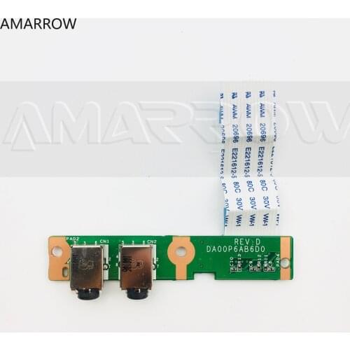 Original Free shipping for HP CQ61 CQ70 G61 G70 Audio Jack Circuit Board Audio board Sound card board DA00P6AB6D0