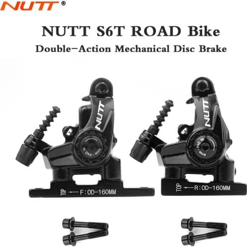 NUTT front and rear brake calipers road bike disc brake 140mm 160mm G3 HS1160mm rotor dual mechanical cable bicycle parts