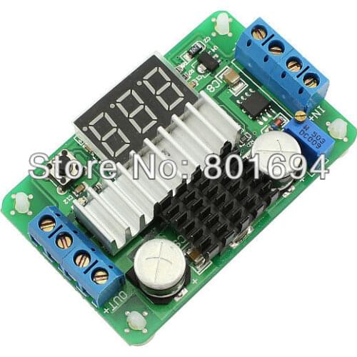 100W DC-DC Boost Converter 3.5V-30V 6A Step-up Voltage Power Supply Module with Red LED Display Voltmeter
