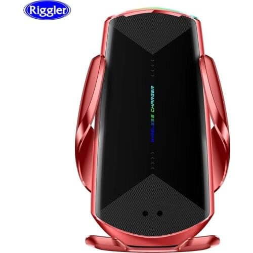 Qi Car Wireless Charger 15W Automatic Clamp Quick Charge foriphone 11 pro forHuawei P40 pro Mate30 pro Infrared Sensor Holder