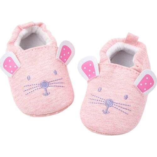 Infant Baby Boys Girls Slippers Soft Sole Non Skid Crib House Shoes Cute Animal Winter Warm Booties
