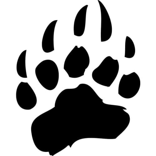 Bear Paw Vinyl Decal Classic Funny Car Styling Accessories Decorative Stickers 12.1*15.2CM
