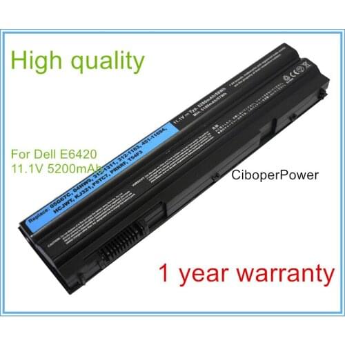 High quality Laptop Battery E6420 For E5420 E5520 E6120 E6220 E6520 Series