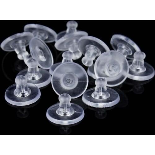 100pcs 5*3mm Earring Back Plug Cap Nail Accessories Anti-allergic Anti-inflammatory DIY Jewelry Accessories