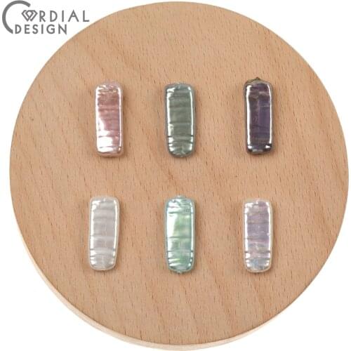 Cordial Design 8*22mm 100Pcs Imitation Pearl Beads/Jewelry Accessories/Aurora Effect/DIY Beads Making/Hand Made/Earring Findings