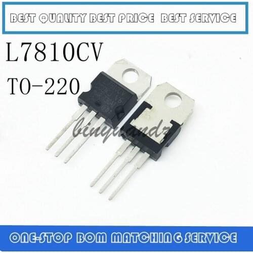 100pcs/lot New L7810CV TO-220 Voltage regulator L7810 LM7810 KA7810