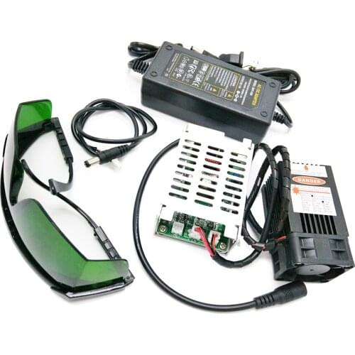 450nm 15000mW 12V TTL Laser Module Adjustable / Fixed Focus DIY Laser Cutter Engraver Accessories 15W for CNC Engraver