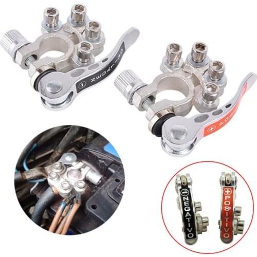 2PCS 12V 24V Automotive Car Top Post Battery Terminals Wire Cable Clamp Terminal Connectors Car Accessories Hotsale