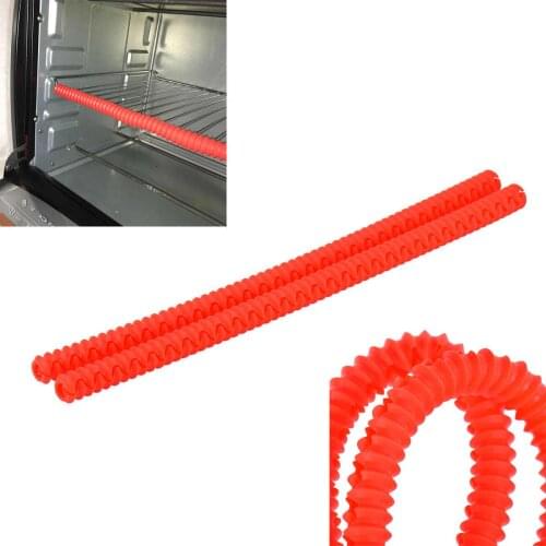 2pcs Silicone Oven Rack Edge Clip Guard Heat Resistant Set Avoid Burns Kitchen Accessories