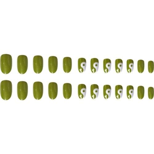 24Pcs/Set Tai Chi Bagua Pattern Designs Nail Stickers DIY Slider Decoration Nails Accessories Fashion Manicure Press On Nail