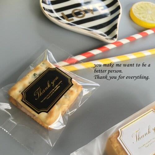 320pcs Vintage Flower "thank you" 4.5*3cm gift seal label stickers for candy box cellophane bag decoration