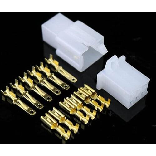 5set/lot 2.8mm 6 pin Automotive 2.8 Electrical wire Connector Male Female cable terminal plug Kits Motorcycle ebike car