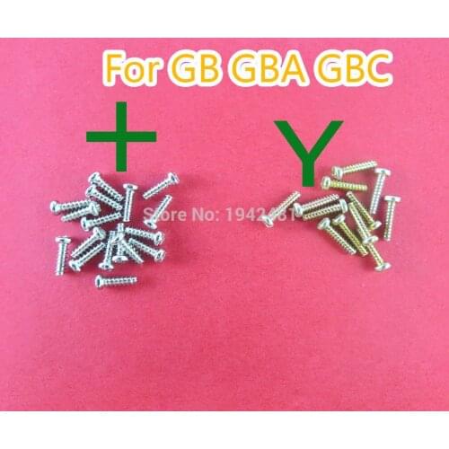 50PCS Replacement For Gameboy + screws cross screws Y Tri Wing Screw For GB GBA GBC Game Console Shell Case Triangle Screws