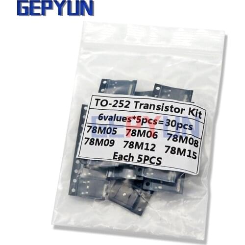 6Kinds*5PCS=30PCS TO-252 Transistor Kit hjxrhgal 78M05 78M06 78M08 78M09 78M12 78M15 each 5PCS